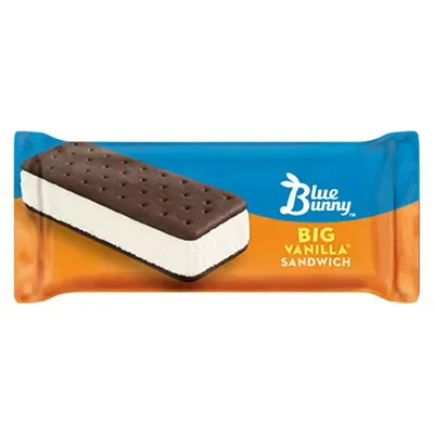 Individually wrapped Blue Bunny Chocolate Ice Cream Bar