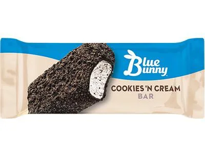 Individually wrapped Blue Bunny Neapolitan Ice Cream Sandwich