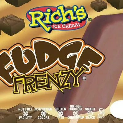 Individually wrapped Rich's Fudge Frenzy Bar