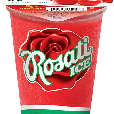 Individually wrapped Rosati Ice Cherry Italian Ice